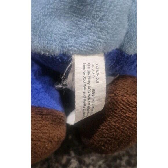 Dog Man Doll 9" Soft Stuffed Plush Lovey Baby Bean Bag Toy Puppy Dav Pilkey RARE - Picture 6 of 6